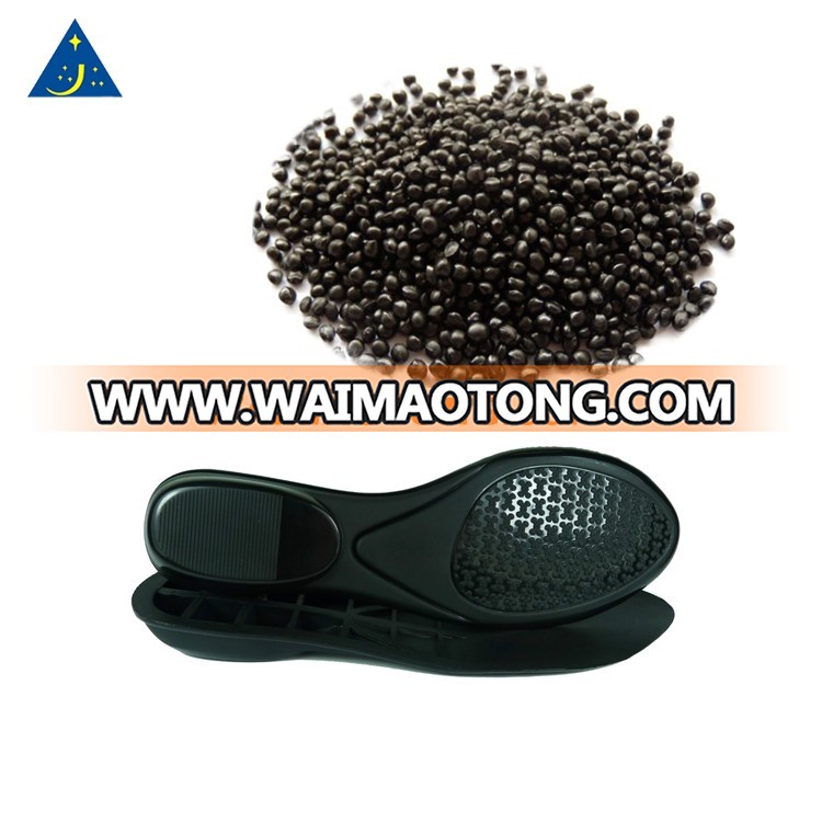 Thermoplastic rubber sole material